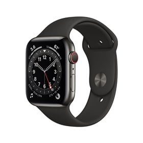 APPLE Apple Watch Series 6 44mm LTE Graphite SS Stainless Steel | Black Sport Band