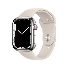 APPLE Apple Watch series 7 45mm LTE Silver SS Stainless Steel | Starlight Sport Band